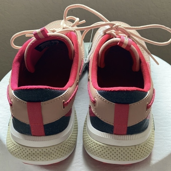Sperry Sport: Women’s 7 Sea 3-eye sneaker- Pink/Rose gold/white- quick-dry mesh - Picture 5 of 12